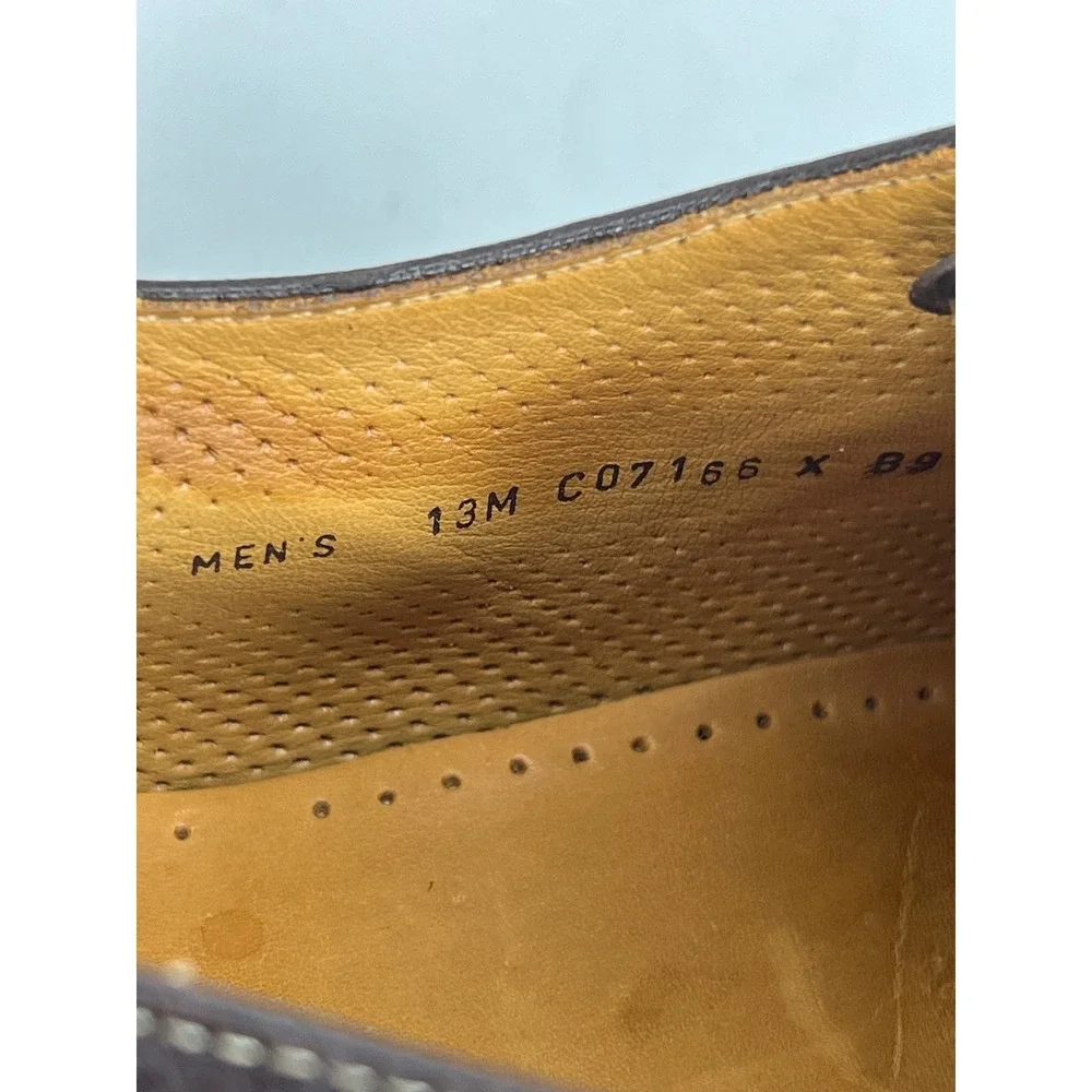 COLE HAAN Mens Brown Leather Dress Shoes Oxford Casual‎ Lace Up 13M